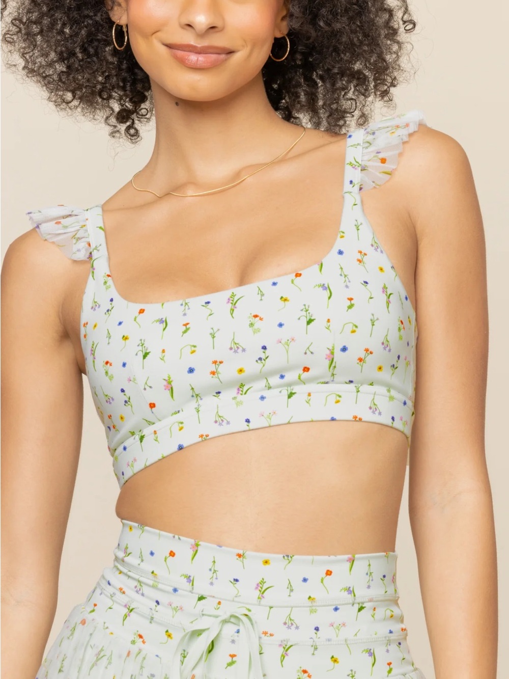 POPFLEX Romance Mesh Ruffle Bra - Meadow XL 💐